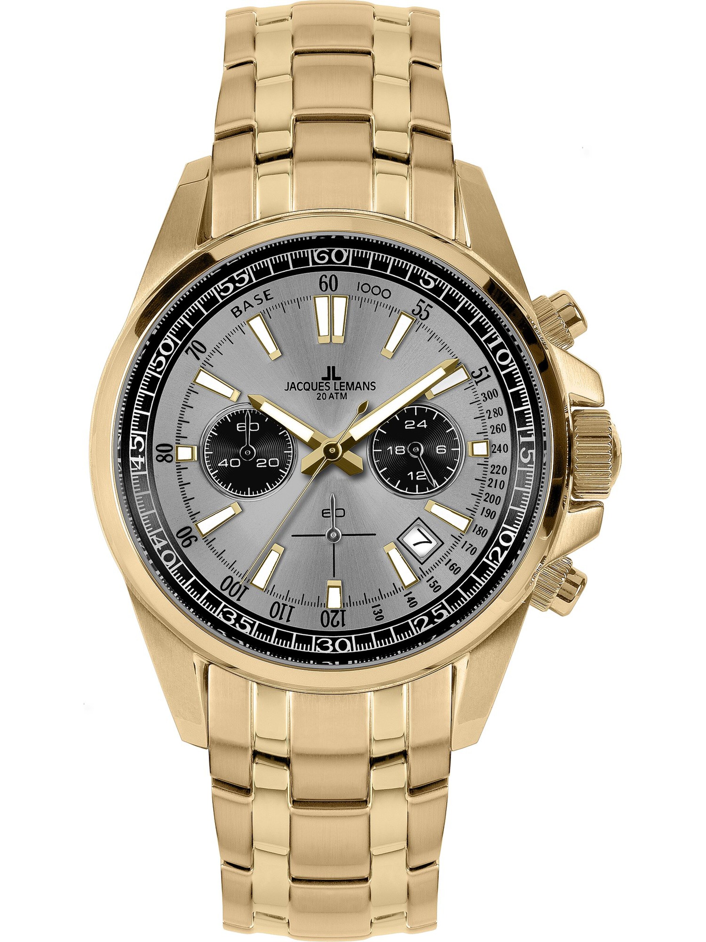 Jacques Lemans Uhr in Gold: Vorderseite