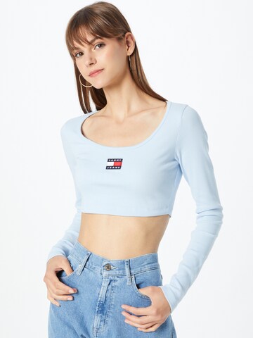 Tommy Jeans Koszulka w kolorze niebieski: przód