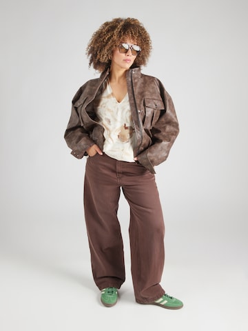 Vero Moda Curve Bluse 'VMCCille' in Beige