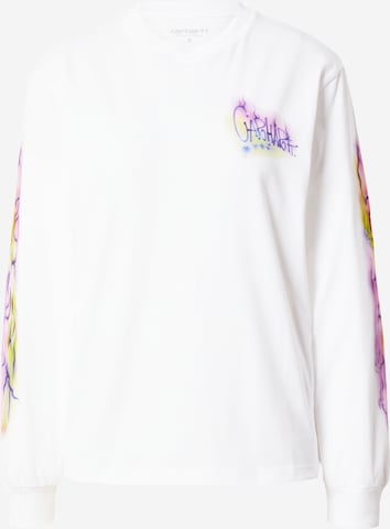 Carhartt WIP Shirt 'Babybrush' in Wit: voorkant