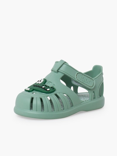 IGOR Claquettes / Tongs en 19 en vert pastel, Vue avec produit
