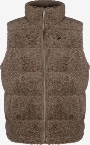 Gilet Karl Kani en marron : devant