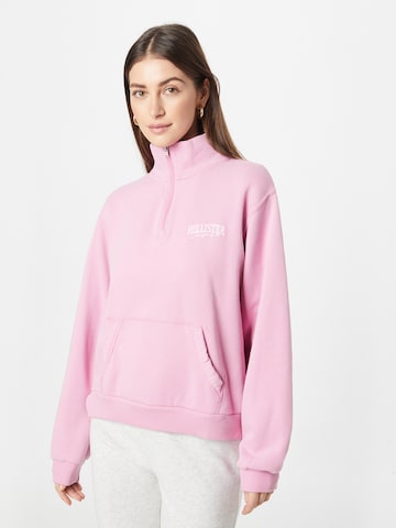 HOLLISTER - Sweatshirt em rosa: frente