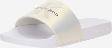 Calvin Klein Jeans Mules in White: front