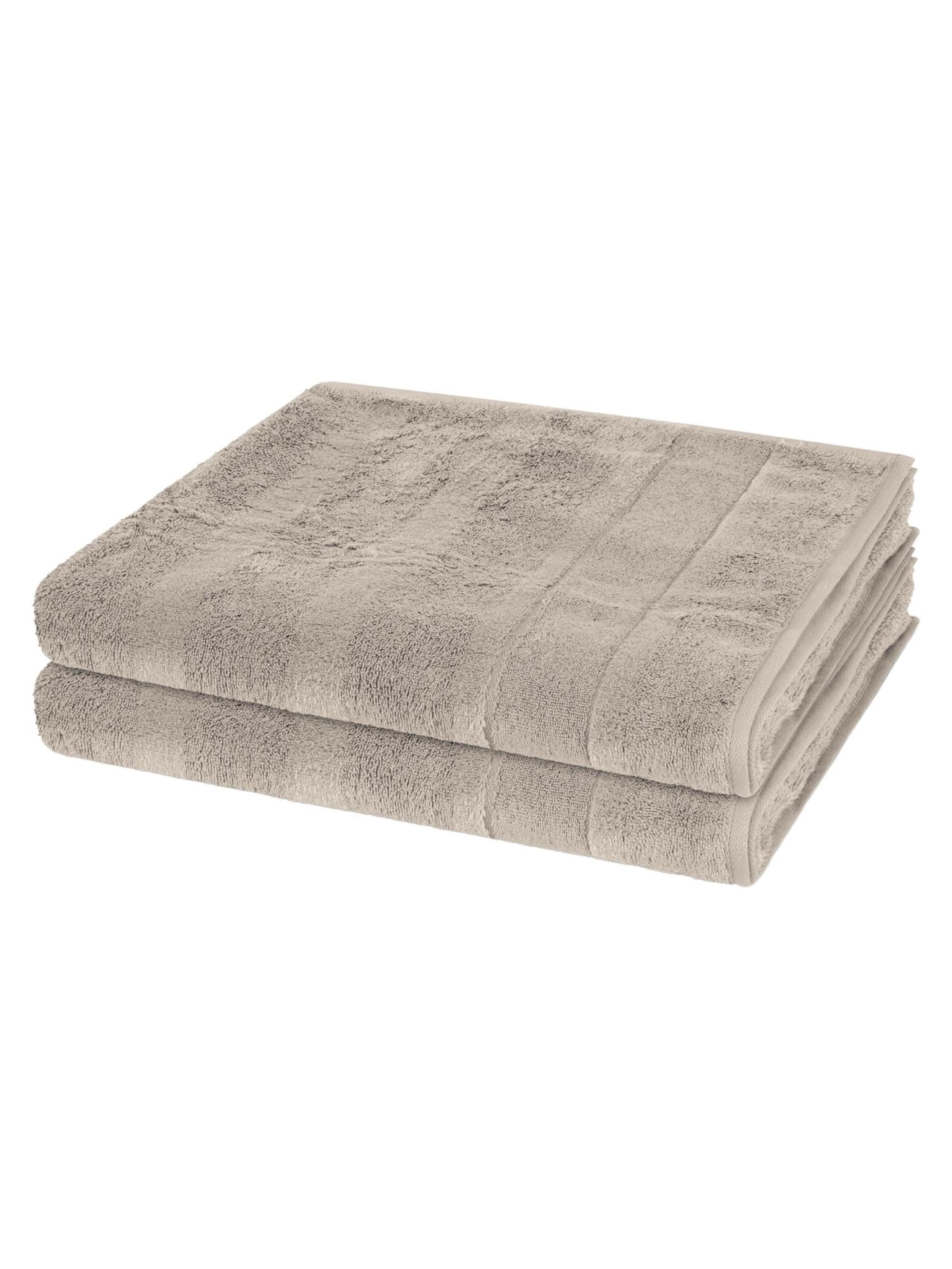 Cawö Towel 'Noblesse' in Grey: front