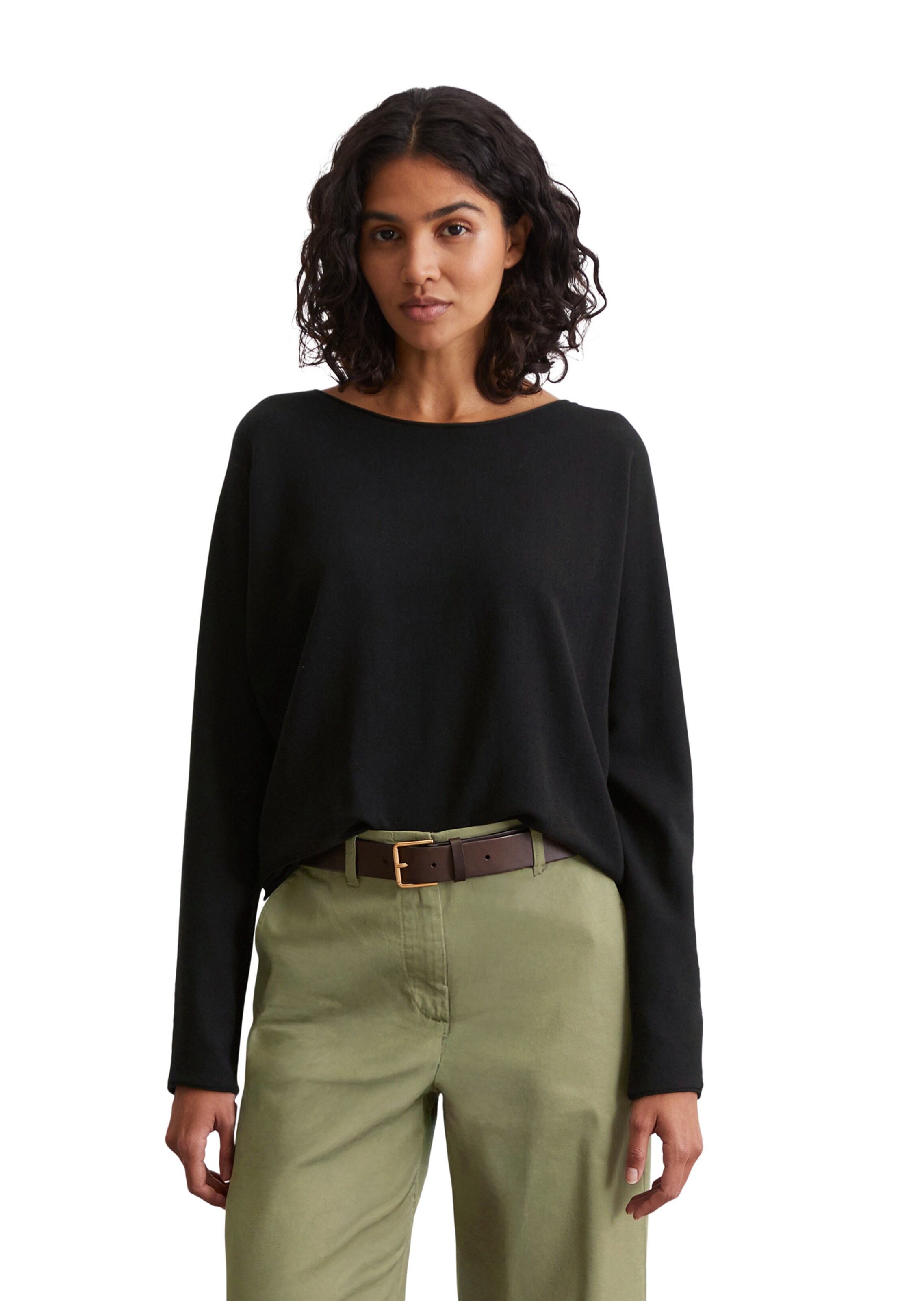 Marc O'Polo Pullover in Schwarz: Vorderseite