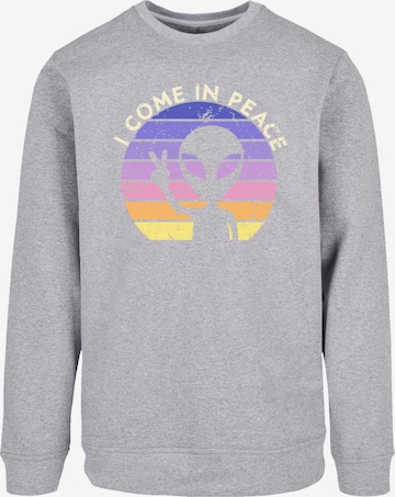 Sweat-shirt 'Alien Peace Sunset' F4NT4STIC en gris : devant