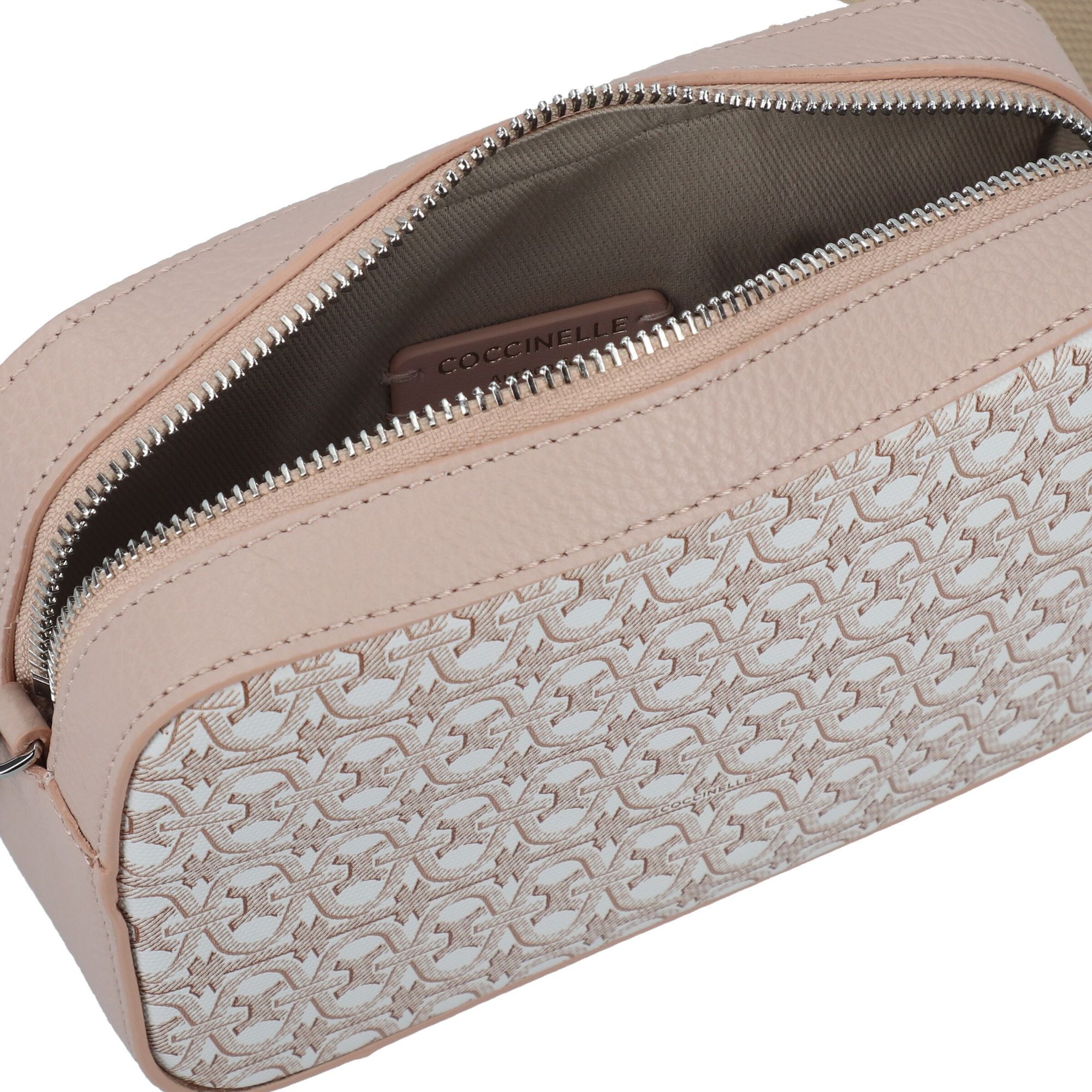 balta Coccinelle Rankinė su ilgu dirželiu 'Tebe'