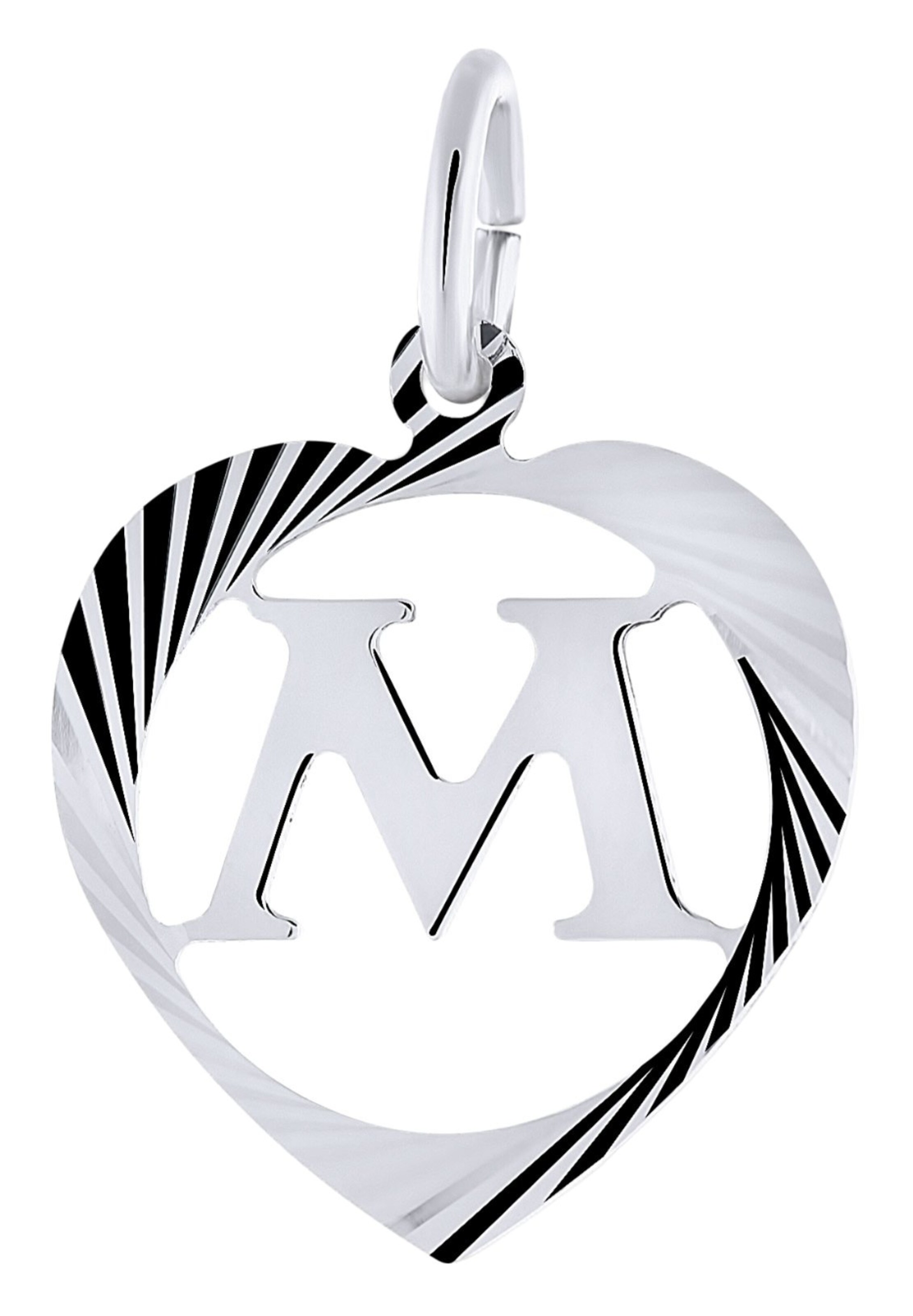 Lucardi Pendant in Silver: front