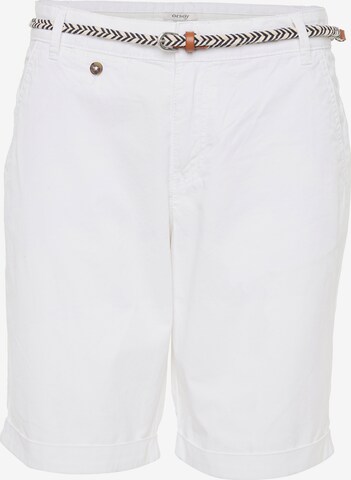 Orsay Chino Pants in White: front