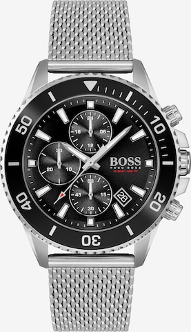 BOSS Black Analoog horloge in Zilver: voorkant
