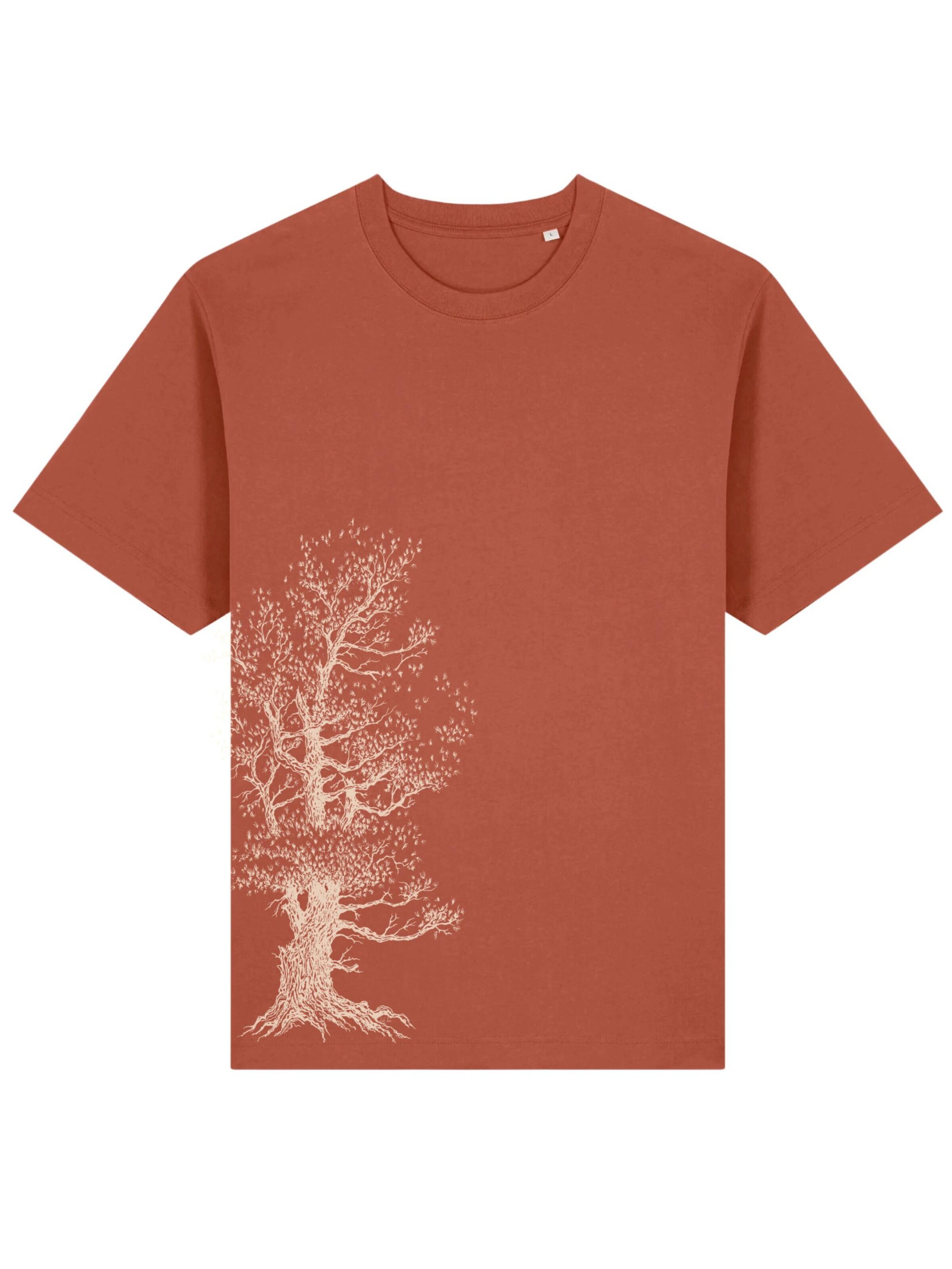 Life-Tree Shirt 'Brown Pine Tree'‌‌‌‌‌‌‌‌‌ in Braun: Vorderseite