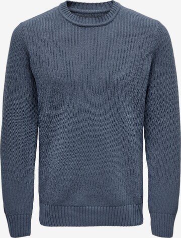 Pullover 'DASH' di Only & Sons in blu: frontale