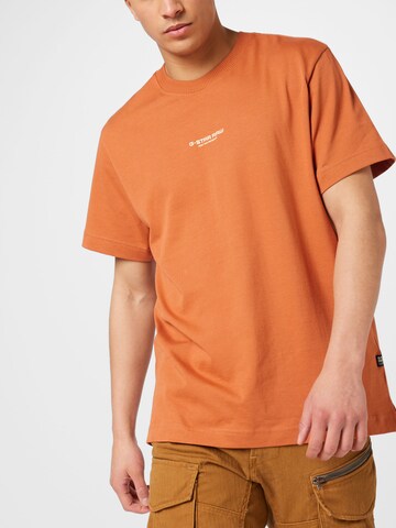 G-Star RAW Majica | oranžna barva