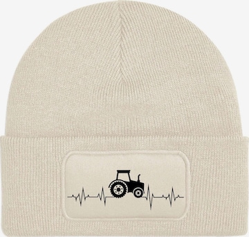 Youth Designz Mütze 'Heartbeat Traktor' in Beige: Vorderseite