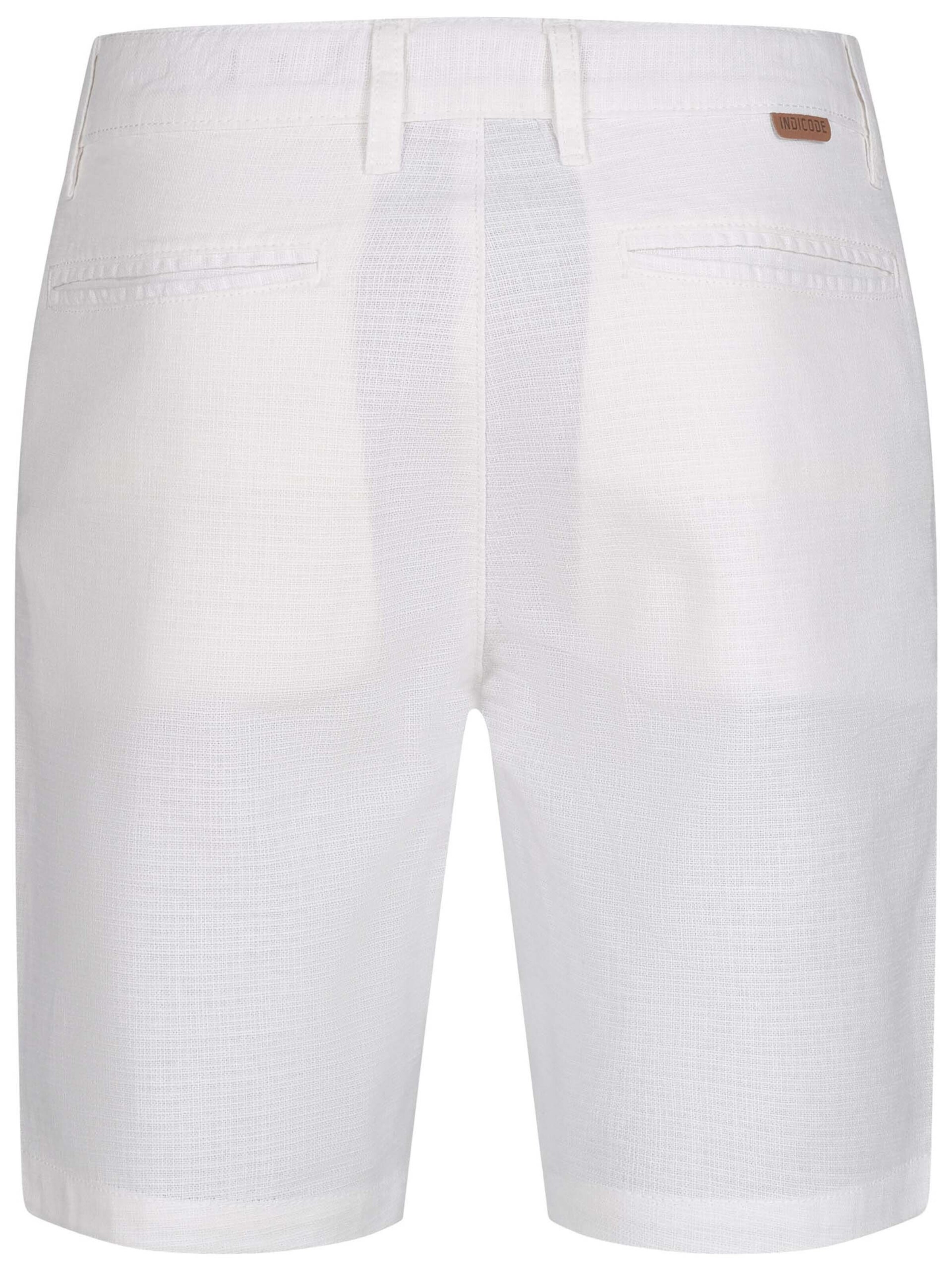 INDICODE JEANS Regular Hose 'B799 ' in Weiß