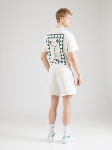 Abercrombie & Fitch Loosefit Kalhoty – bílá