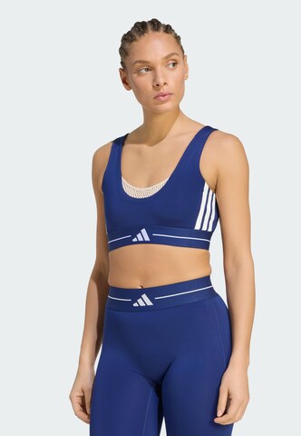 Bustier Soutien-gorge de sport 'Hyperglam' ADIDAS PERFORMANCE en bleu : devant