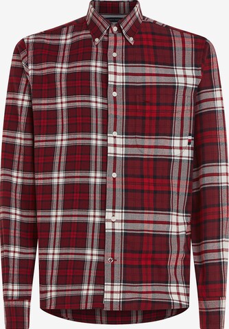 TOMMY HILFIGER Regular fit Button Up Shirt in Red: front