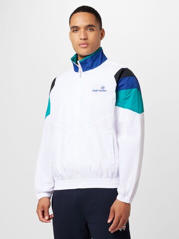 Sergio Tacchini Sportsjakke 'MACAO' i hvid: forside