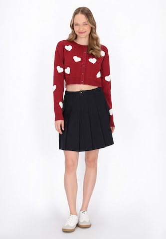 MYMO Knit cardigan in Red