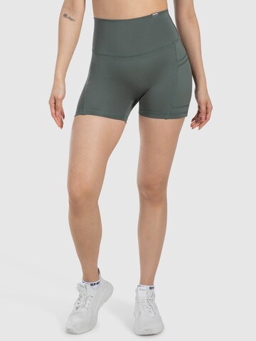 Smilodox Slim fit Sports trousers ' Lissa ' in Green: front