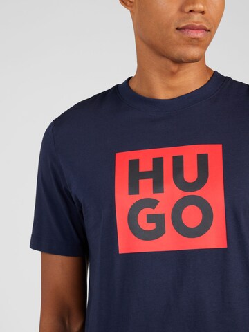 HUGO T-Shirt 'Daltor' in Blau