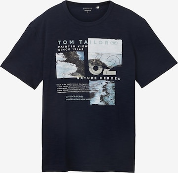 T-Shirt TOM TAILOR en bleu : devant