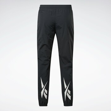 Reebok Tapered Broek 'Vector Track' in Zwart