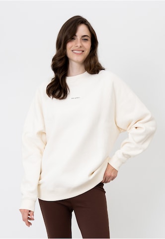 OH APRIL Sweatshirt i vit: framsida