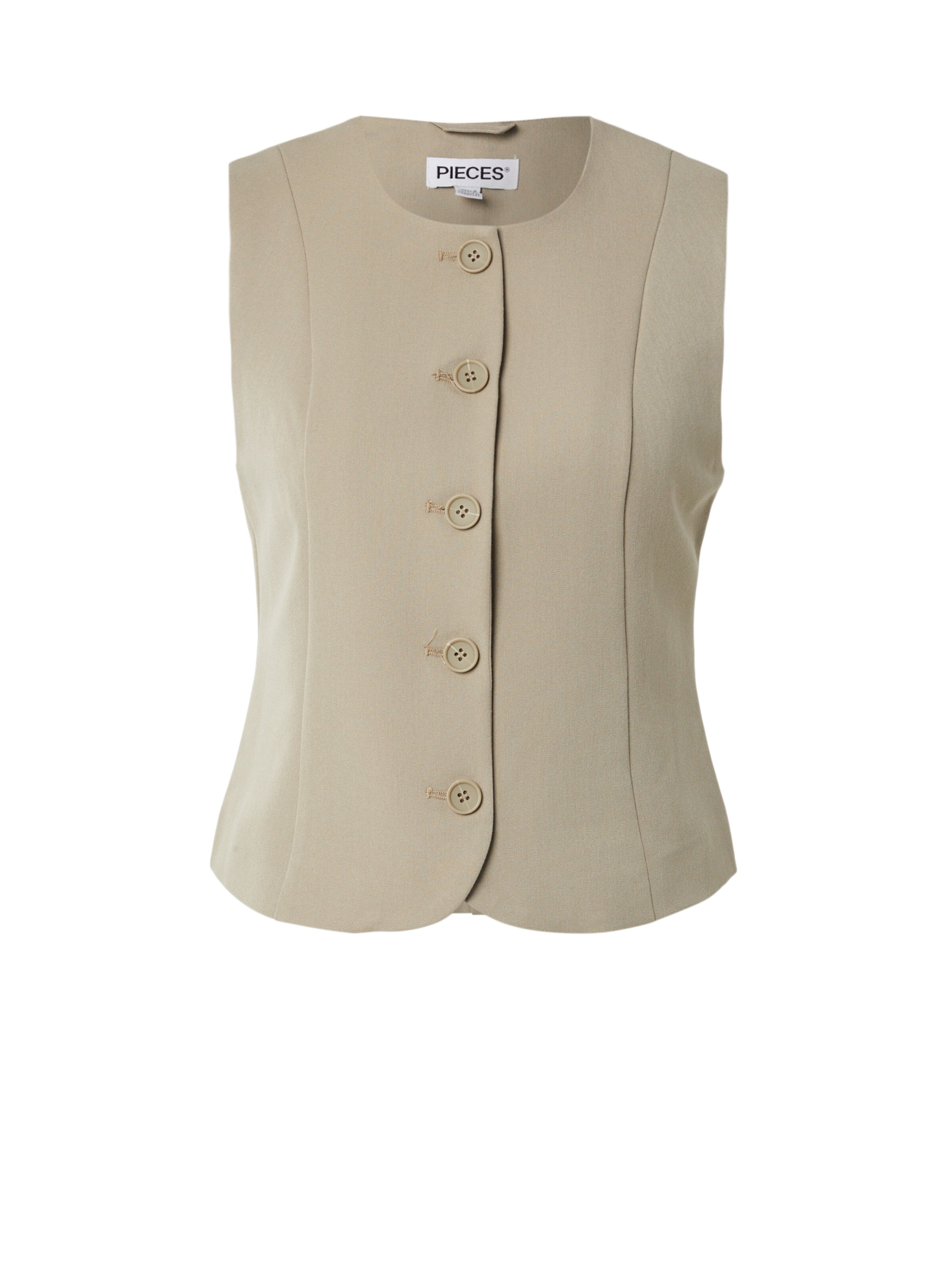 PIECES Suit Vest 'PCKAMIL' in Green: front