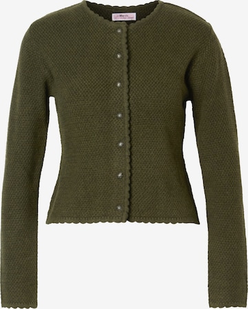 MARJO Gebreid vest 'Vilseck III' in Groen: voorkant
