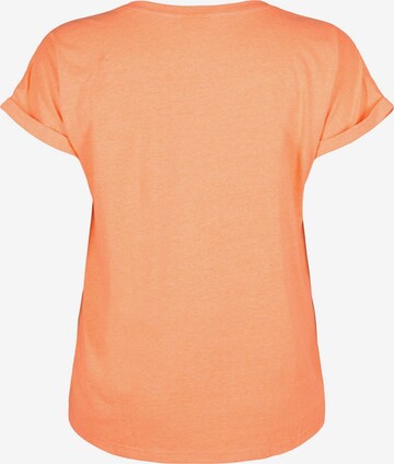 Zizzi - Camisa 'Mkatja' em laranja