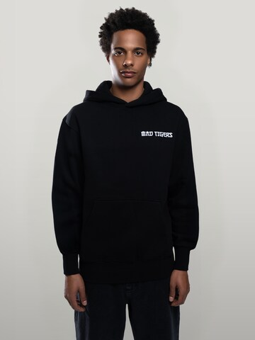 MAD TIGERS Sweatshirt 'Creative Studios' in Black: front