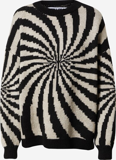NEON & NYLON Sweater in Beige / Black, Item view