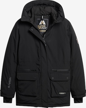 Superdry Tussenparka in Zwart: voorkant