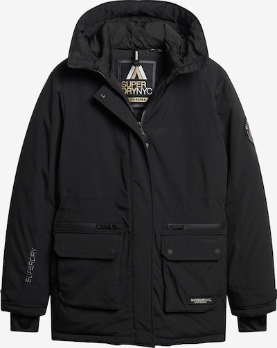 Superdry Parka mi-saison en noir, Vue avec produit