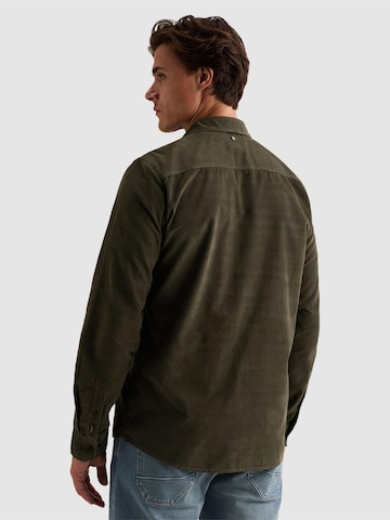 Coupe regular Chemise 'Corduroy shirt with chest embroidery' PME Legend en vert