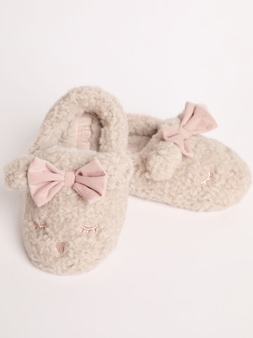 Lipsy Slipper in Beige