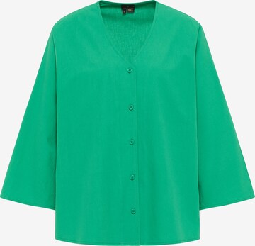 Camicia da donna di DreiMaster Klassik in verde: frontale