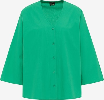 Camicia da donna di DreiMaster Klassik in verde: frontale