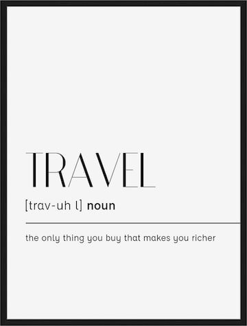 Liv Corday Image 'Travel' in White: front
