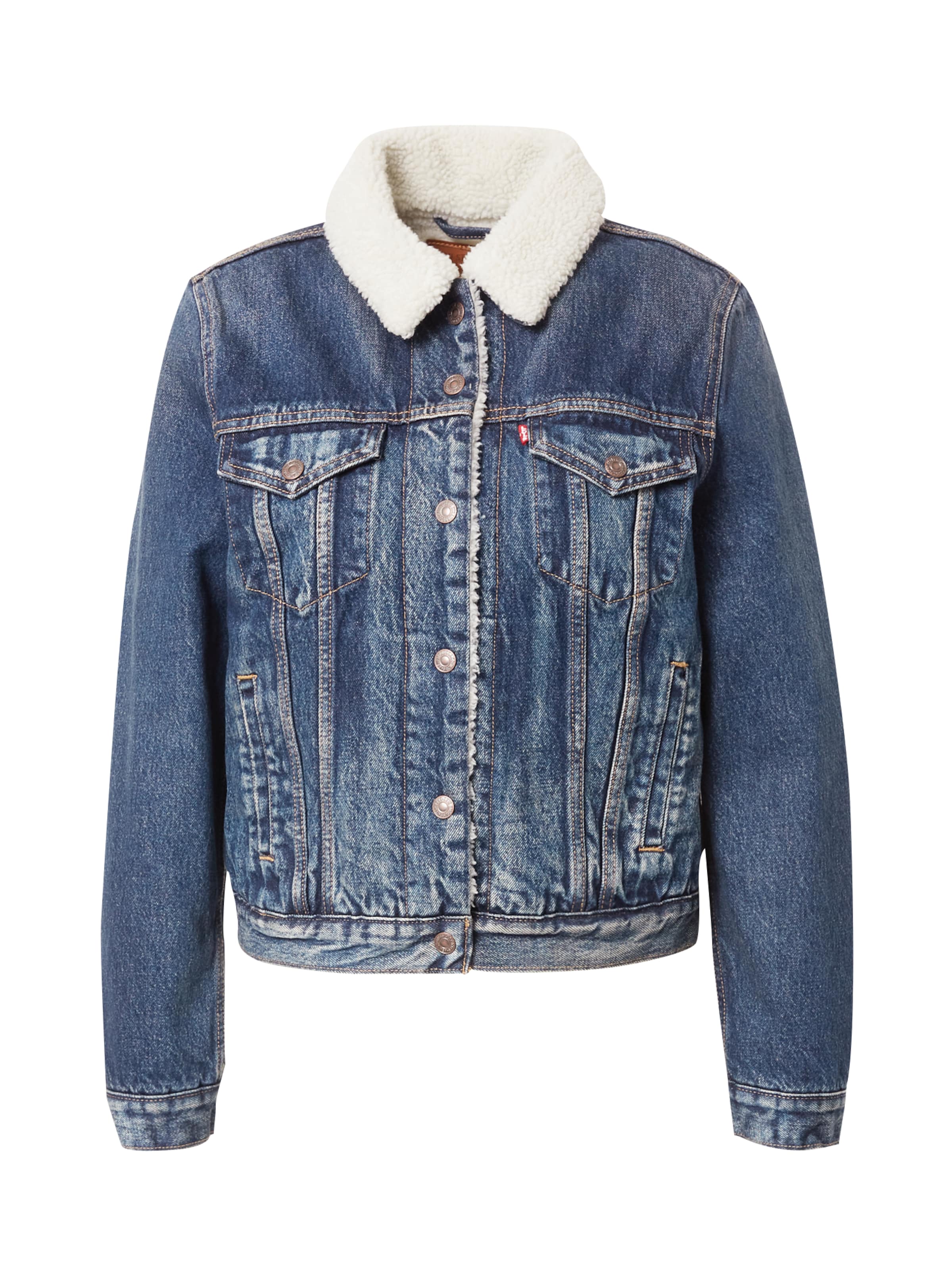 LEVI'S ® Prehodna jakna 'Original Sherpa Trucker Jacket' | modra barva: sprednja stran