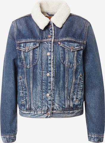 LEVI'S ® Overgangsjakke 'Original Sherpa Trucker' i blå: forside