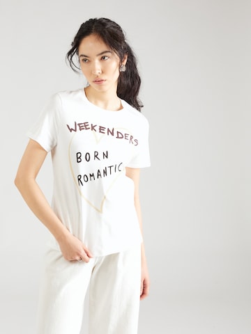 Weekend Max Mara T-shirt 'NERVI' i vit: framsida