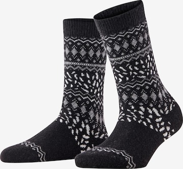 FALKE Socken 'Cosy Wool Special Edition' in Schwarz: Vorderseite