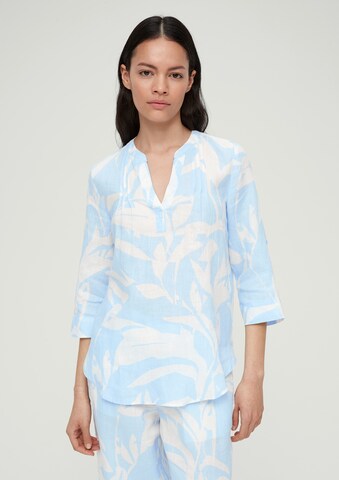 s.Oliver Blouse in Blauw: voorkant