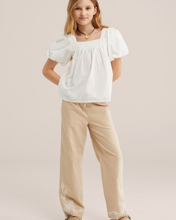 WE Fashion Блузка в Белый