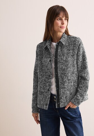 CECIL Boucle Jacke in Schwarz: Vorderseite