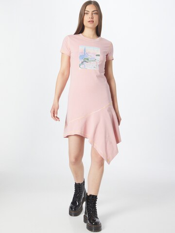 Robe 'REFLO' DIESEL en rose : devant